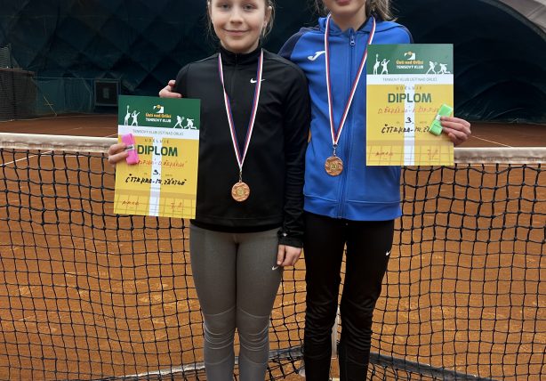 Dáda Řeháková s Týnou Štrofovou – 3. místo ve čtyřhře v Ústí nad Orlicí