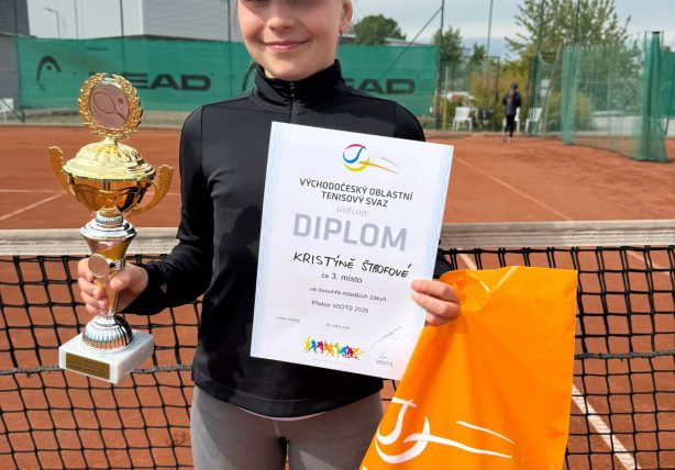 Týnka Štrofová vybojovala 3. místo ve dvouhře na oblastních přeborech
